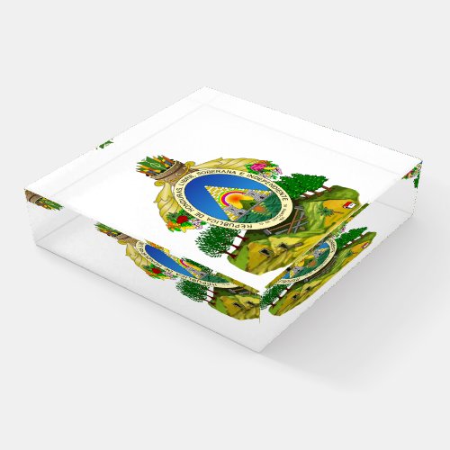 Honduras Coat of Arms Paperweight