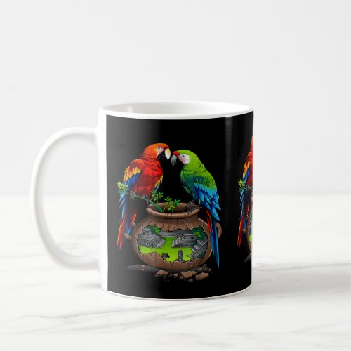 Honduras Copan maya loros  Coffee Mug