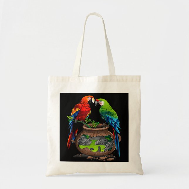Honduras, Copan maya, loros  Tote Bag (Front)