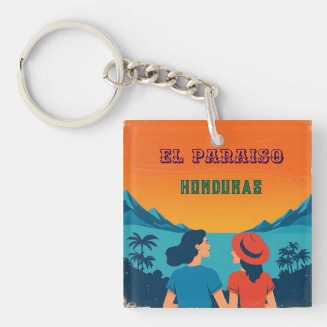  Honduras EL PARAISOtro poster Keychain (Front)