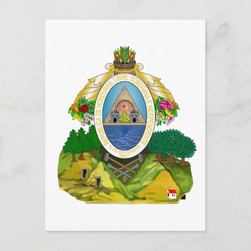 honduras emblem postcard