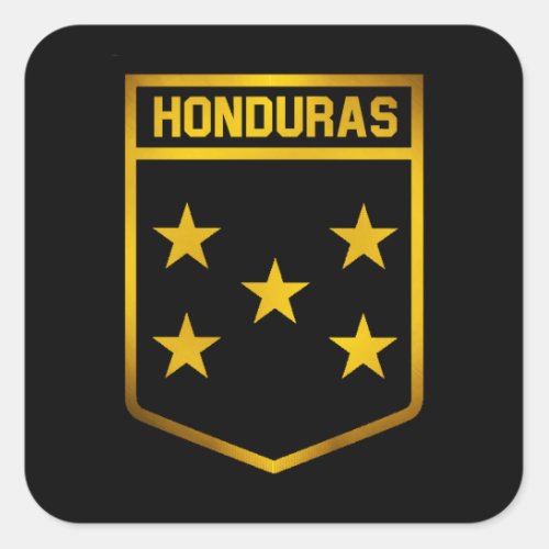 Honduras Emblem Square Sticker