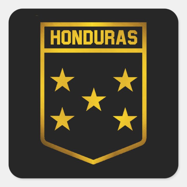 Honduras Emblem Square Sticker (Front)
