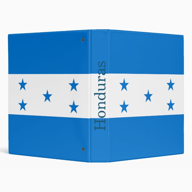Honduras Flag 3 Ring Binder (Background)