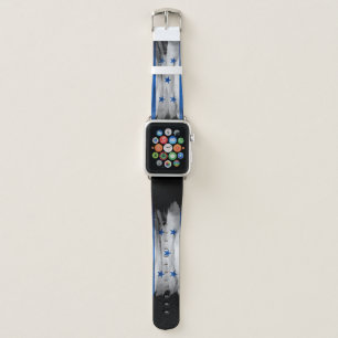 Honduras flag brush stroke, national flag apple watch band