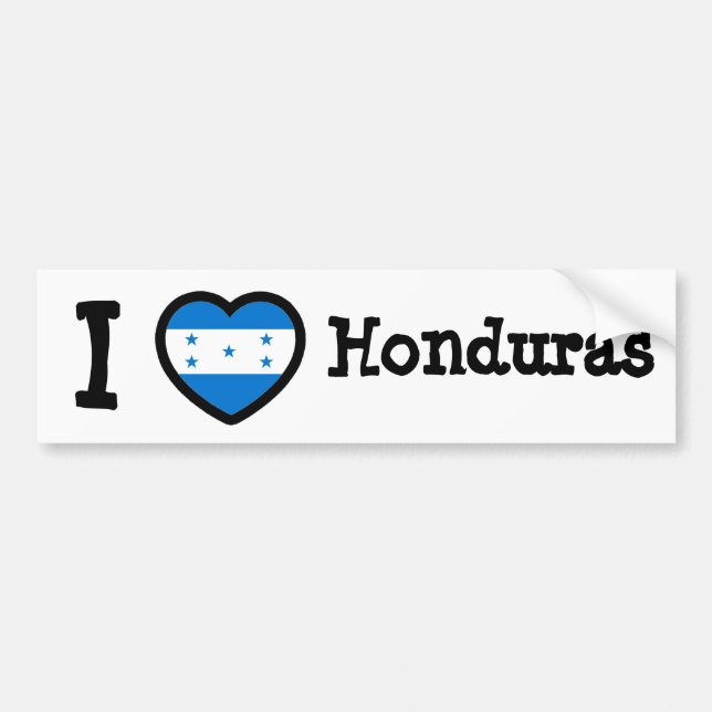 Honduras Flag Bumper Sticker (Front)