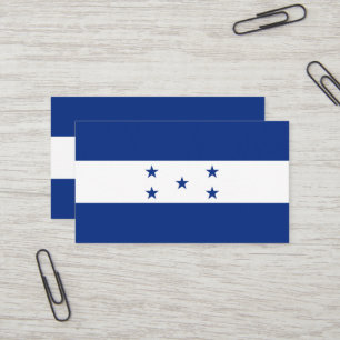 Honduras flag business card