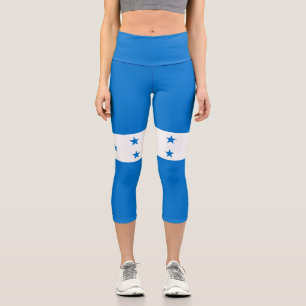 Honduras Flag Capri Leggings