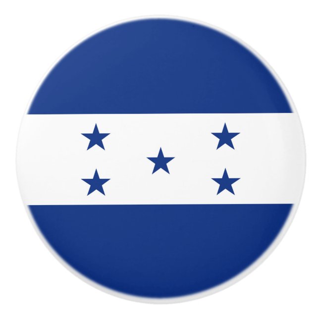 Honduras flag ceramic knob (Front)