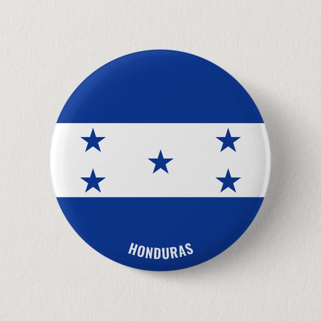 Honduras Flag Charming Patriotic Button (Front)