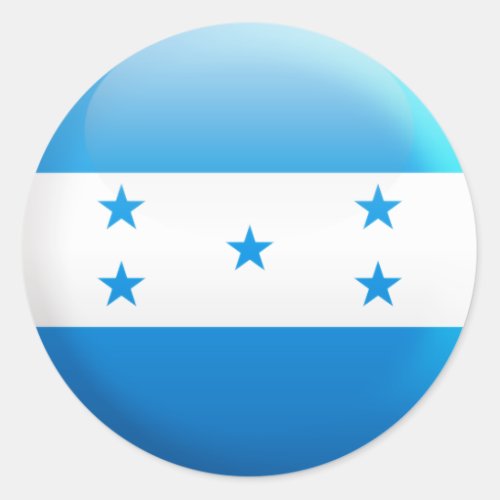 Honduras Flag Classic Round Sticker