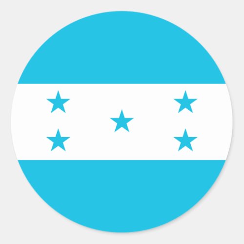 Honduras Flag Classic Round Sticker