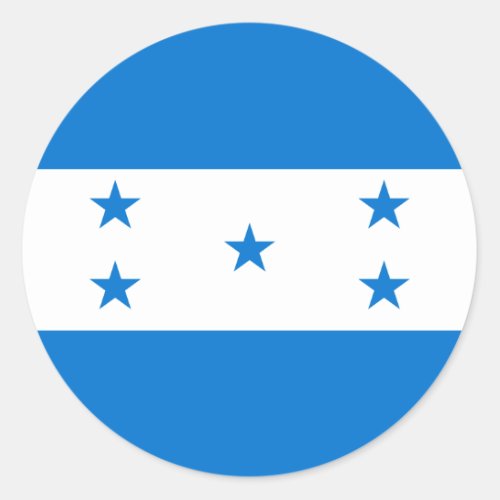 Honduras Flag Classic Round Sticker