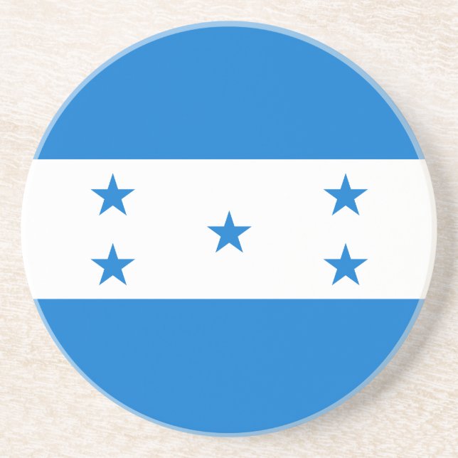 Honduras Flag Coaster (Front)