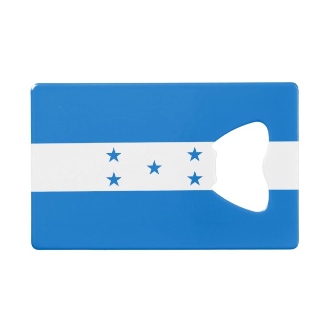 Honduras Flag Credit Card Bottle Opener (Front (Horizontal))