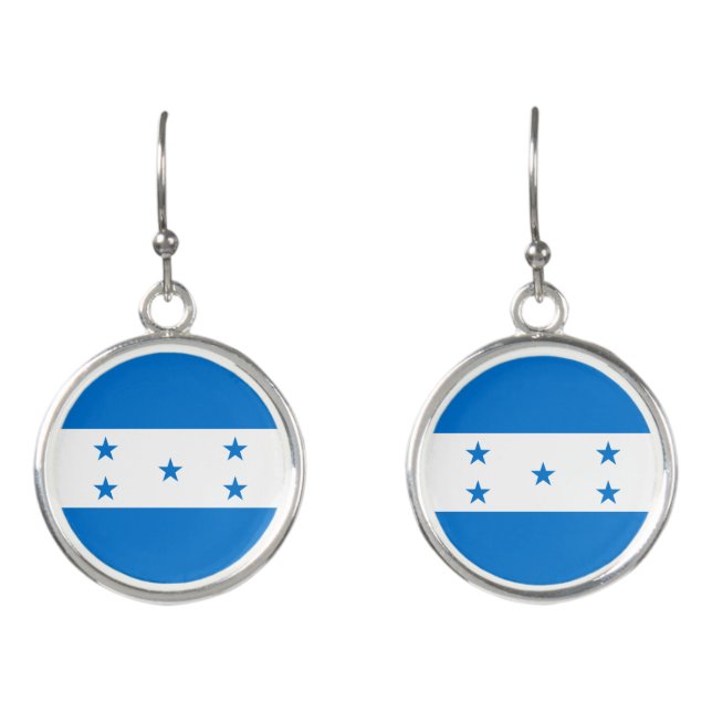 Honduras Flag Earrings (Front)