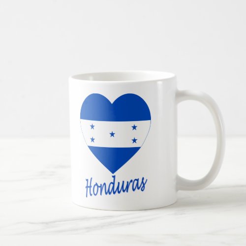Honduras Flag Heart Coffee Mug