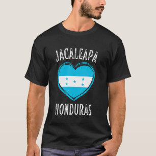 Honduras Flag Heart Jacaleapa City T-Shirt