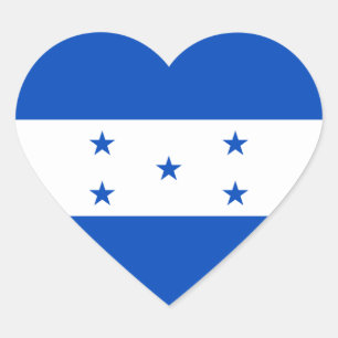 Honduras Flag Heart Sticker