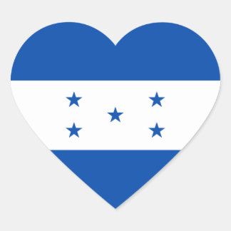 Honduras Flag Heart Sticker