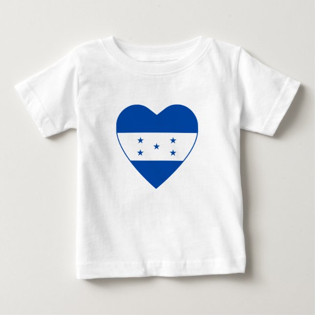 Honduras Flag Heart T-Shirt (Front)