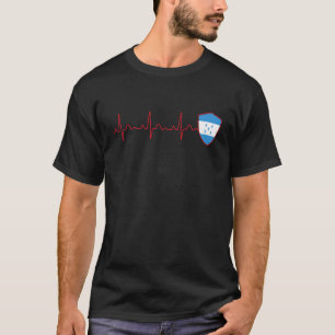 Honduras Flag Heartbeat EKG Patriotic National T-Shirt