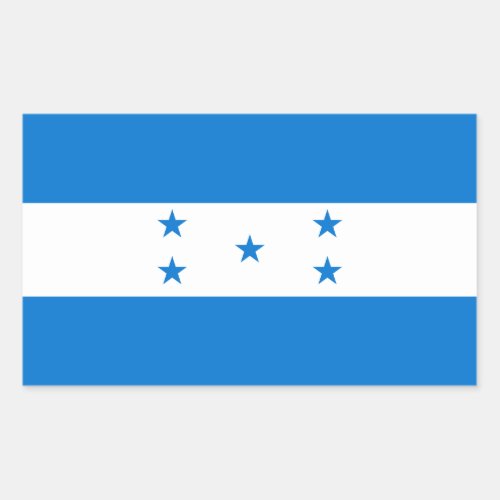 Honduras Flag HN Rectangular Sticker