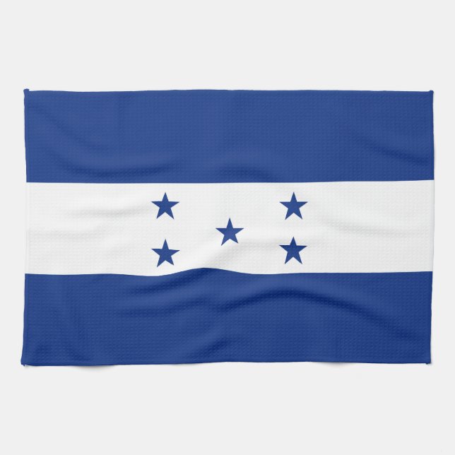 Honduras flag kitchen towel (Horizontal)