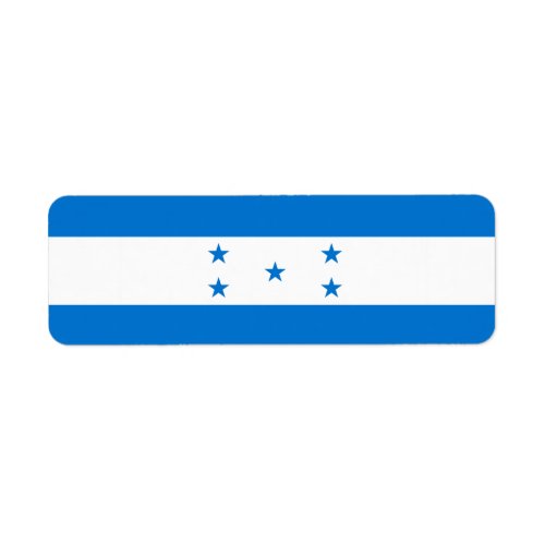 Honduras flag  label