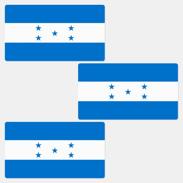 Honduras Flag Labels (Group)