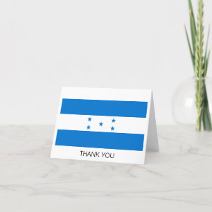 Honduras Flag Letterpress Thank You Card