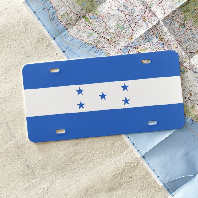 Honduras flag license plate (In Situ)