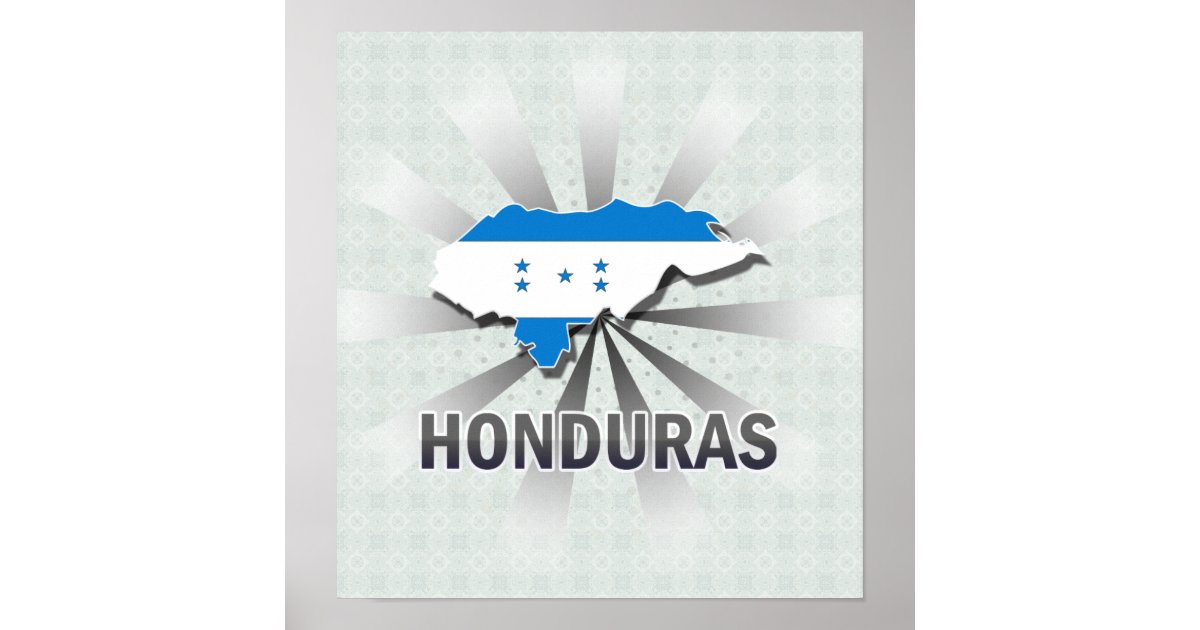 Honduras Flag Map 2 0 Poster R1634f8d65b26440780697fb59d042d20 J0e 8byvr 630 ?view Padding=[285%2C0%2C285%2C0]
