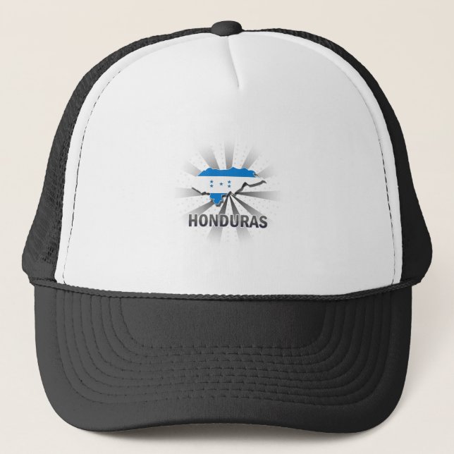 Honduras Flag Map 2.0 Trucker Hat (Front)