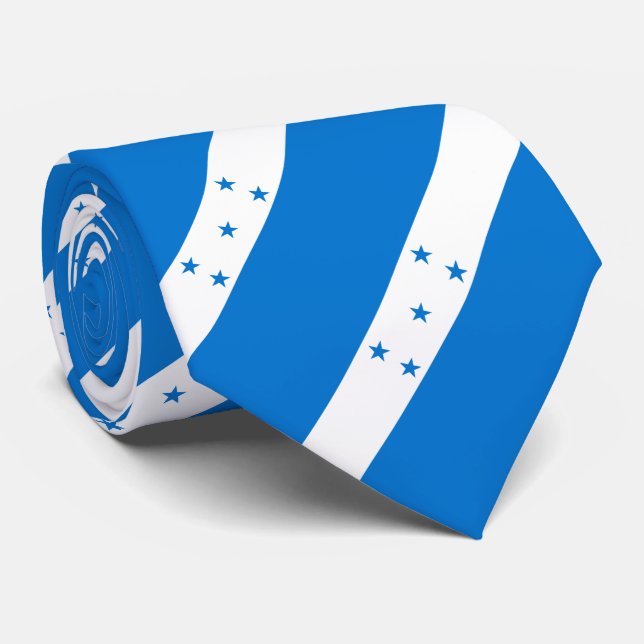 Honduras Flag Neck Tie (Rolled)