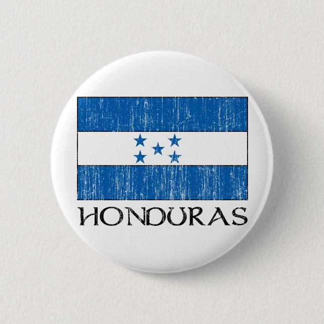 Honduras Flag Pinback Button (Front)