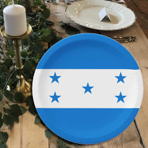 Honduras Flag plates, party, sports, Honduras Paper Plates