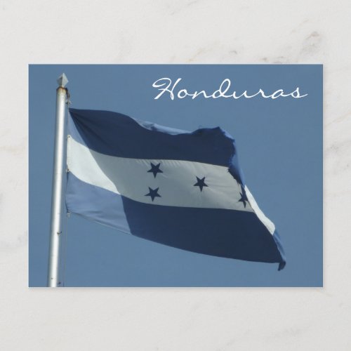 honduras flag postcard