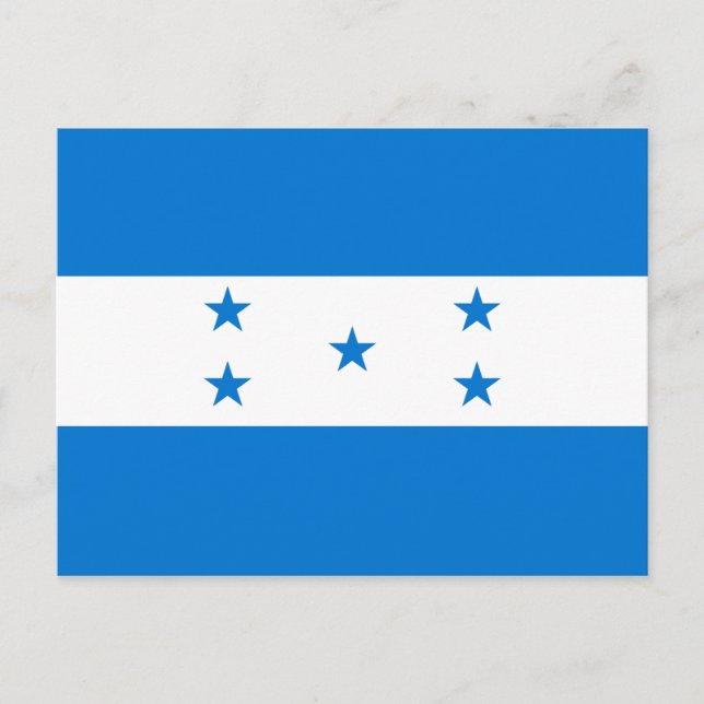 Honduras Flag Postcard (Front)