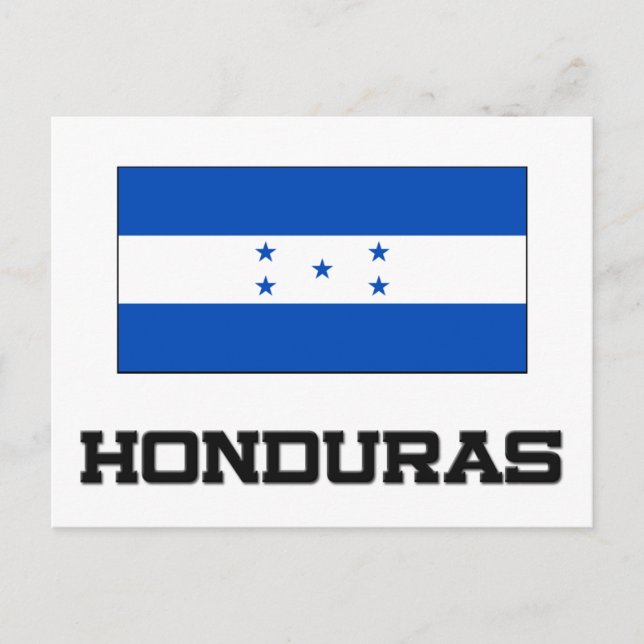 Honduras Flag Postcard (Front)