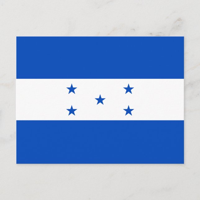 Honduras Flag Postcard (Front)