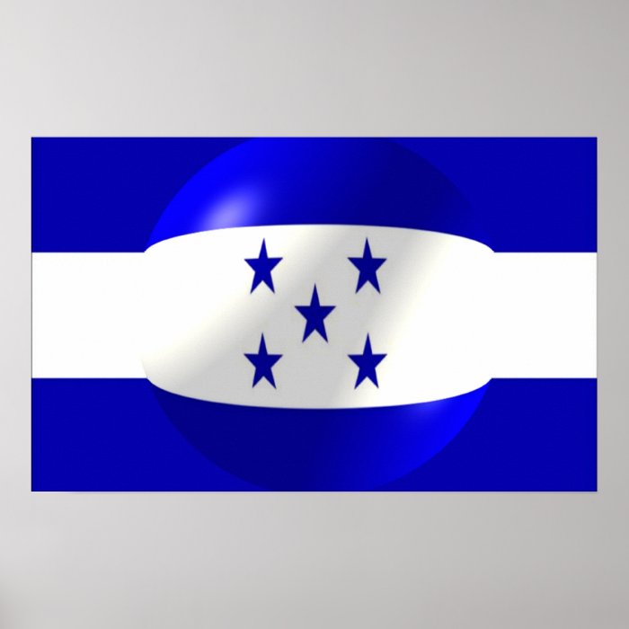 Honduras Flag Print