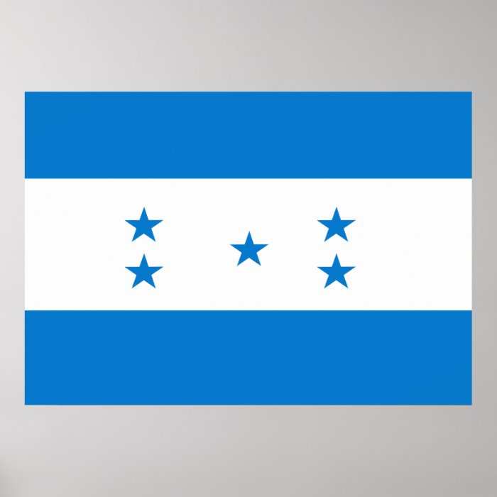 Honduras Flag Print