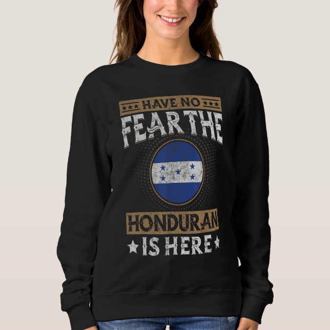 Honduras Flag Proud Hondurian Men & Women Sweatshirt (Front)