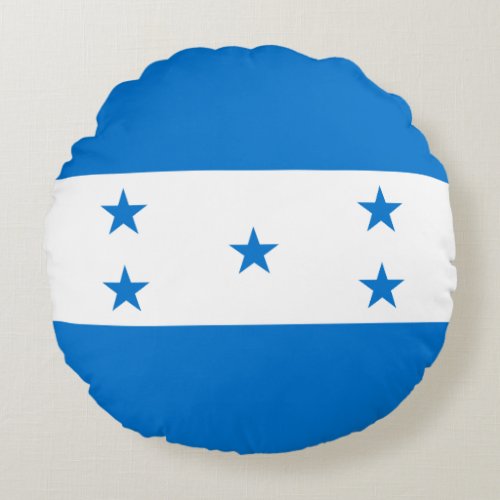 Honduras Flag Round Pillow