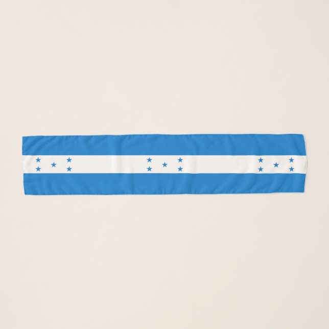 Honduras Flag Scarf (Front (Horizontal))