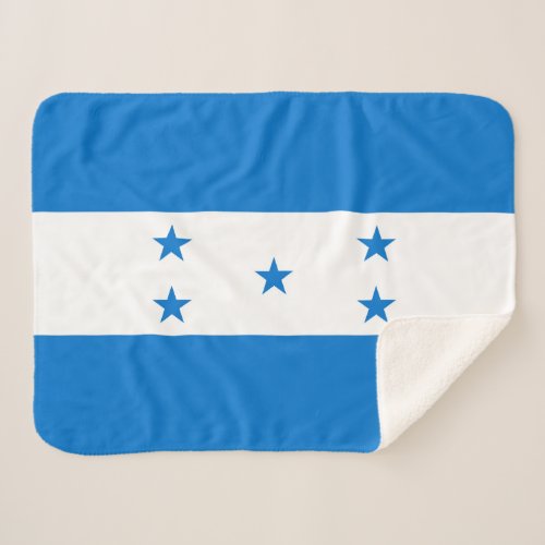 Honduras Flag Sherpa Blanket
