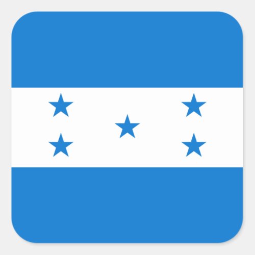 Honduras Flag Square Sticker