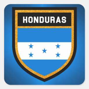 Honduras Flag Square Sticker