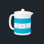 Honduras Flag Teapot<br><div class="desc">Add a touch of Honduran pride to your tea time with our exclusive teapot featuring the flag of Honduras! Crafted with meticulous attention to detail, this teapot is more than just a functional item; it’s a celebration of Honduras’s heritage and cultural pride. The vibrant design prominently displays the iconic Honduran...</div>